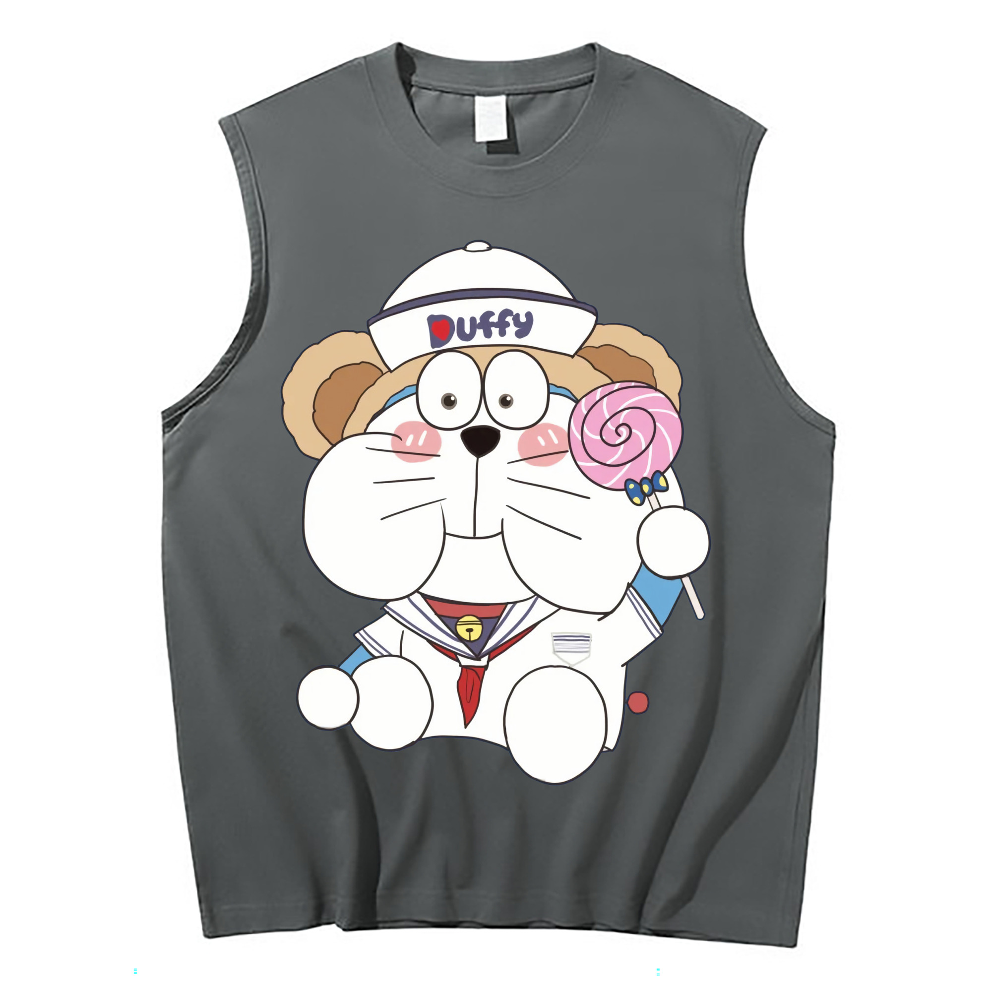 （画像用） ドラえもん Doraemon コットン100％タンクトップ（フロントプリント）